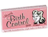 Birth control gum